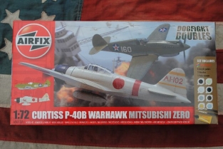 Airfix A50127  Curtiss P-40B WARHAWK / Mitsubishi A6M2b-21 ZERO